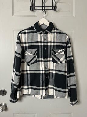 Off-White × Virgil Abloh Stencil Diagonals Checked Flannel Shirt size medium